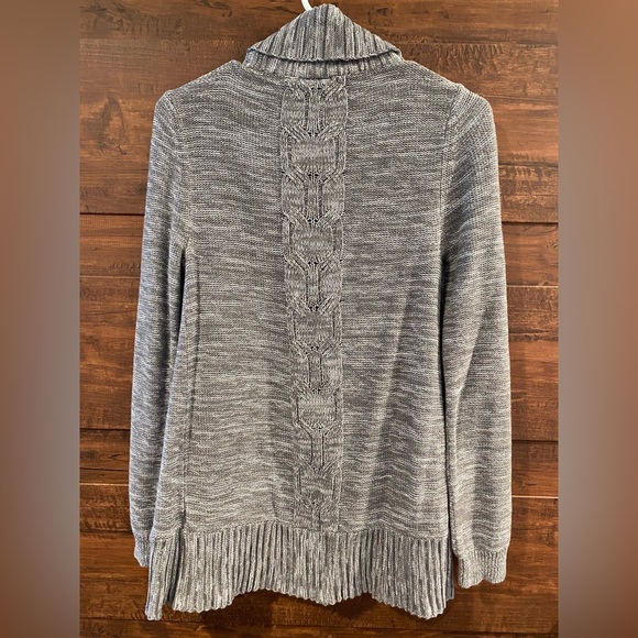 Roxy - Gray cotton knit open cardigan - Size M - Picture 2 of 3